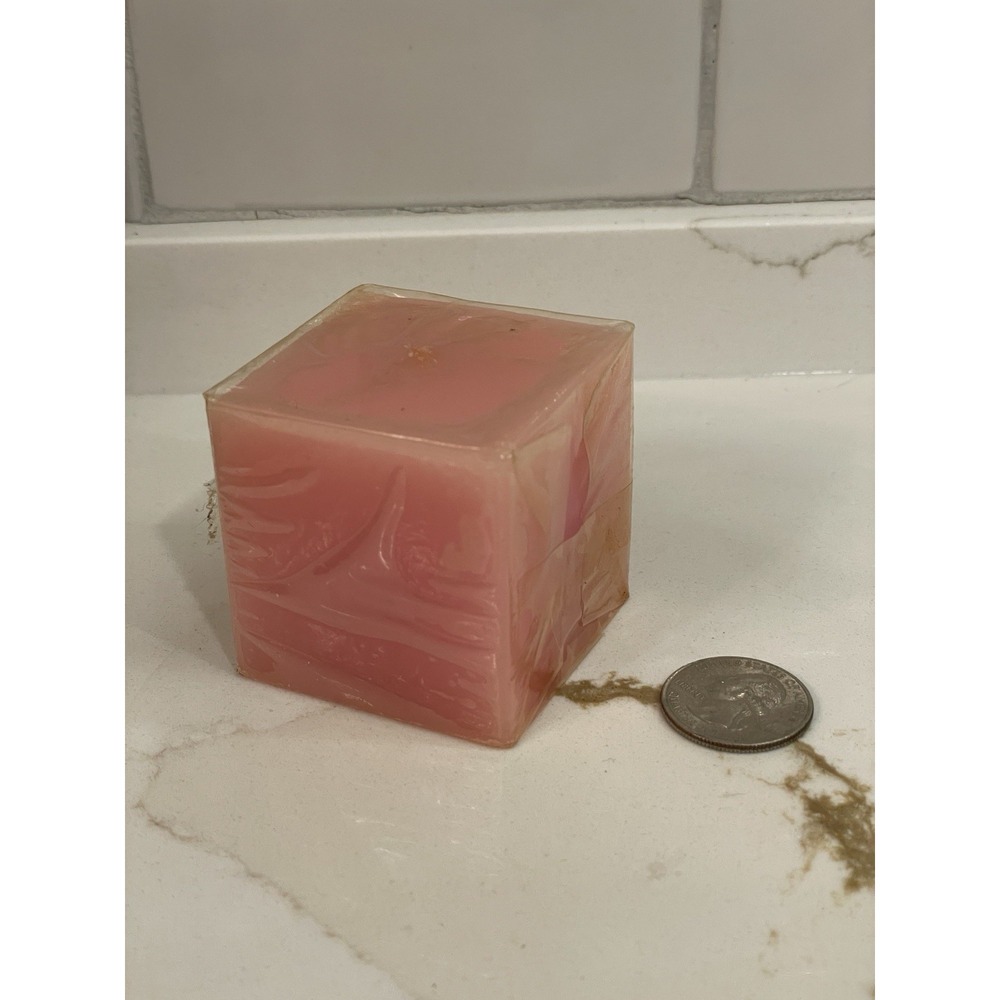 The Healing‎ Garden Jasmintherapy Pillar Candle Pink New Vintage Old Stock Coty